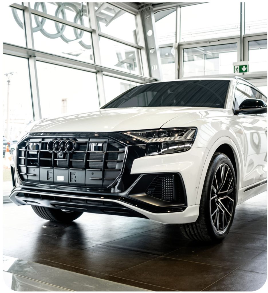 The best car window tinting service in Wyoming Michigan 1 Audi with car window tint installed in Wyoming, Michigan